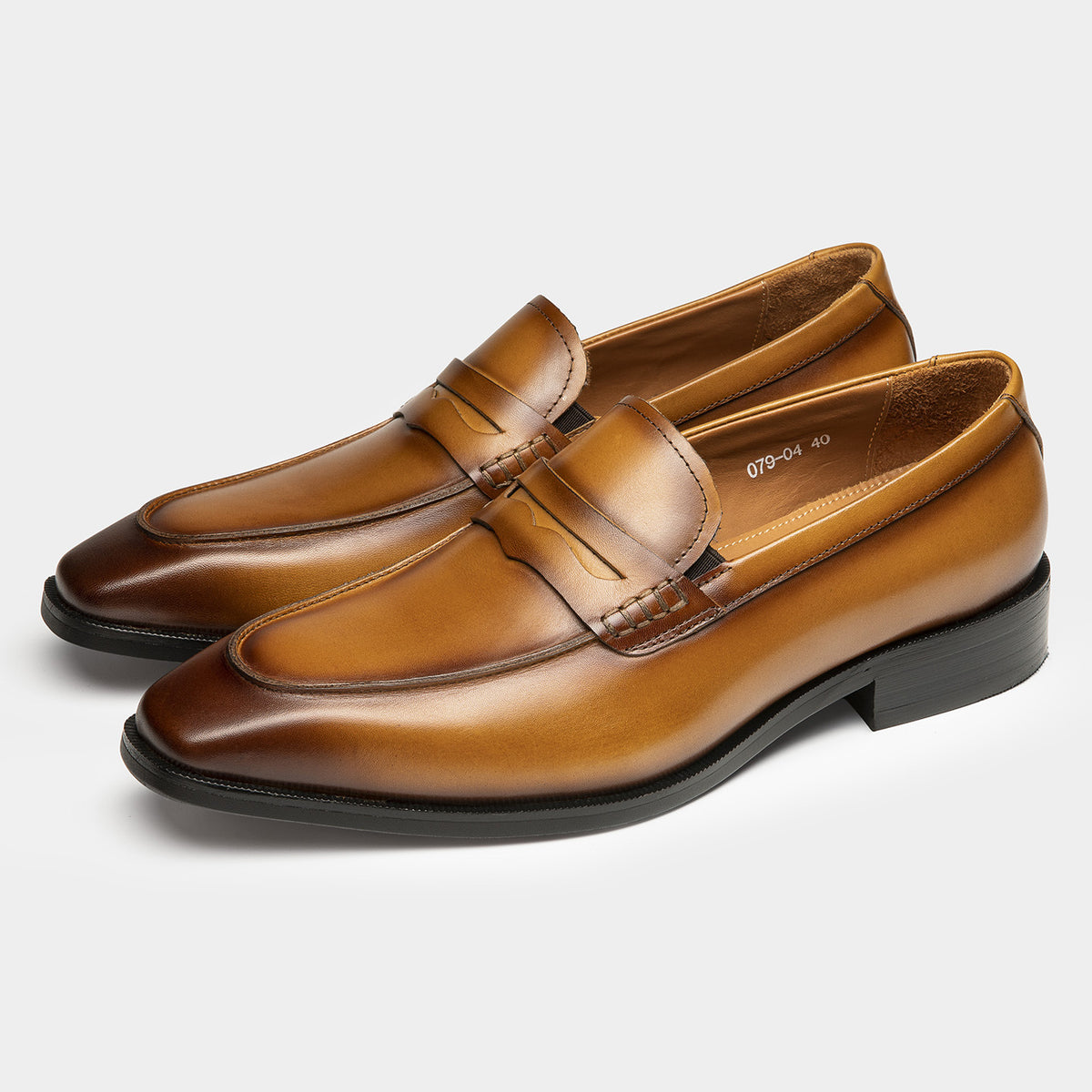 Men's Genuine Leather Dress Shoes – Breathable Business-Casual Loafers