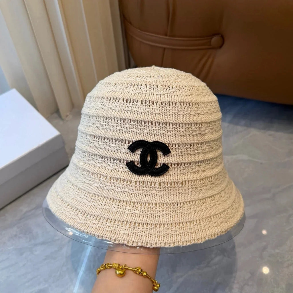 CHA  Knitted Straw Hat 229240