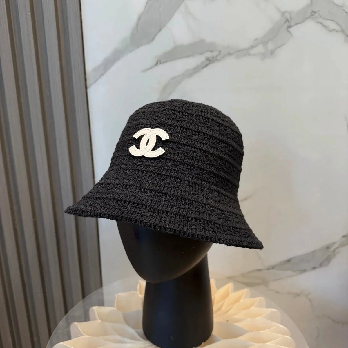 CHA  Knitted Straw Hat 229240