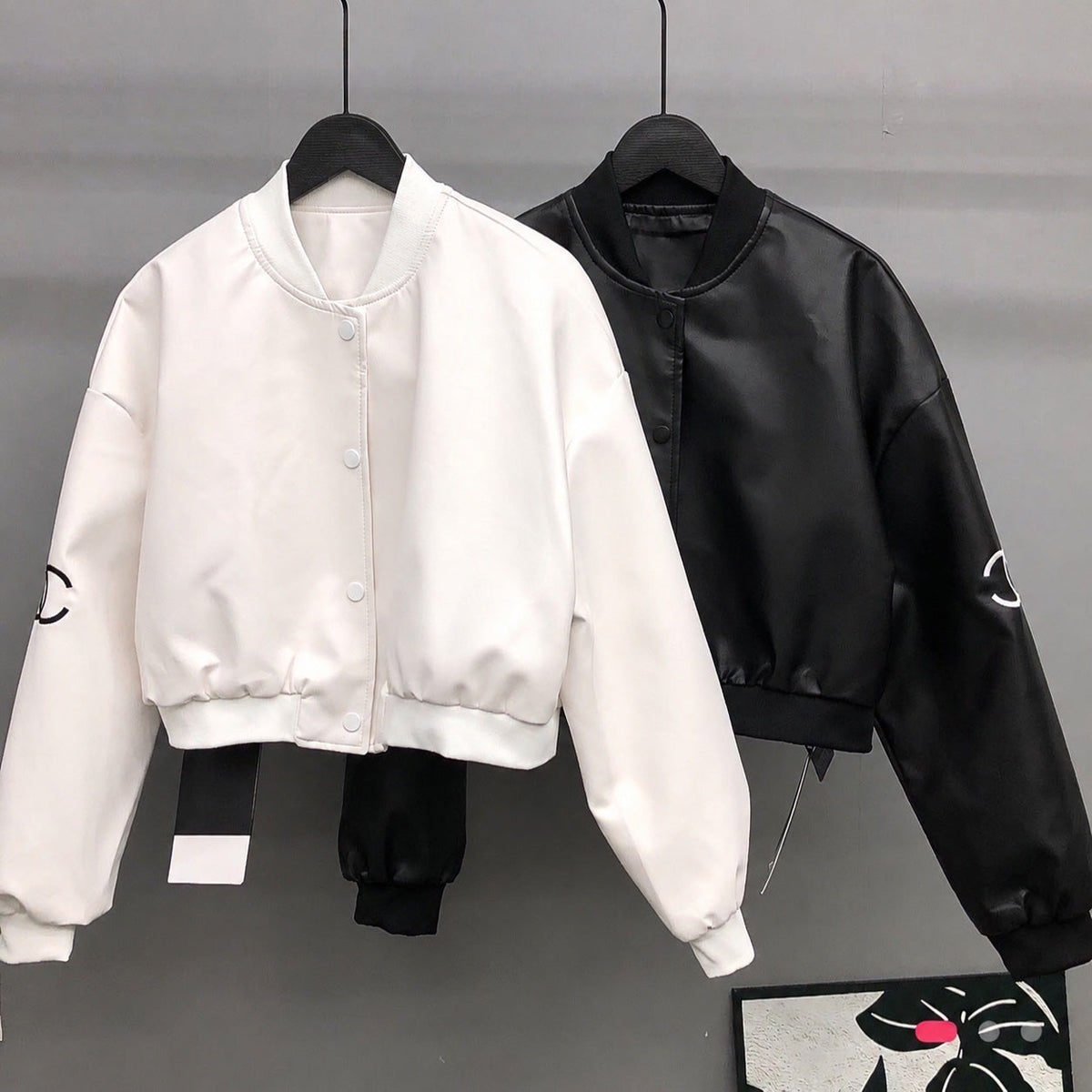 CHA Luxury Short Leather Jacket PD1026081506