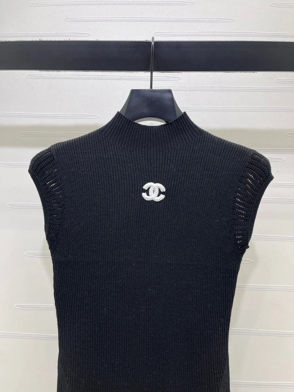 CC Ribbed Knit Tank Top Wool 406422
