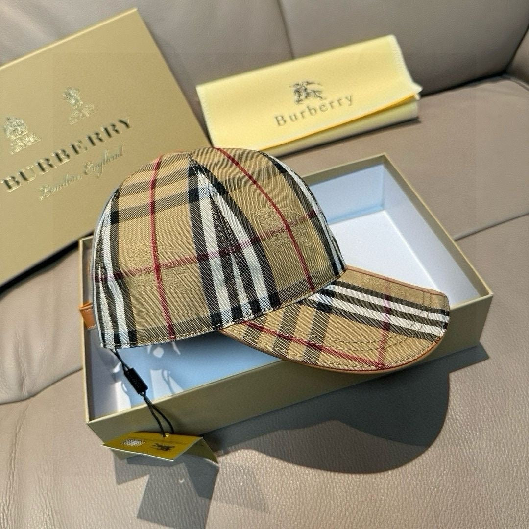 New Fashion Plaid War Horse Baseball Cap PD0425070202
