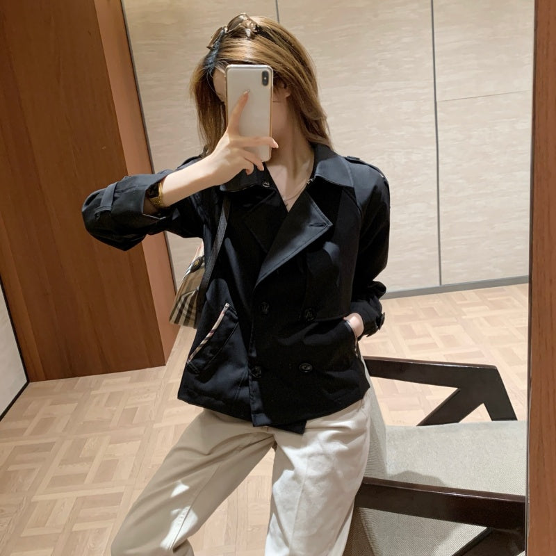 New Arrival Stylish Women’s BBR Short Trench Coat CQQ1326091703