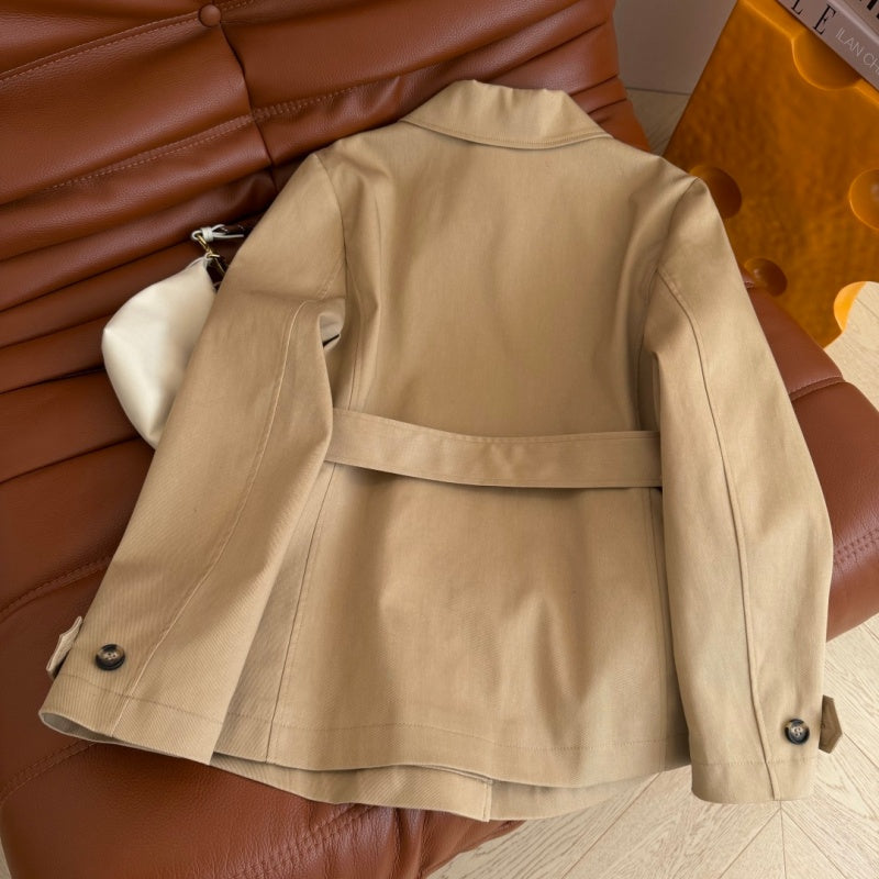 New Stylish Women's DIO Waist-tie Short Trench Coat CQQ1326091709