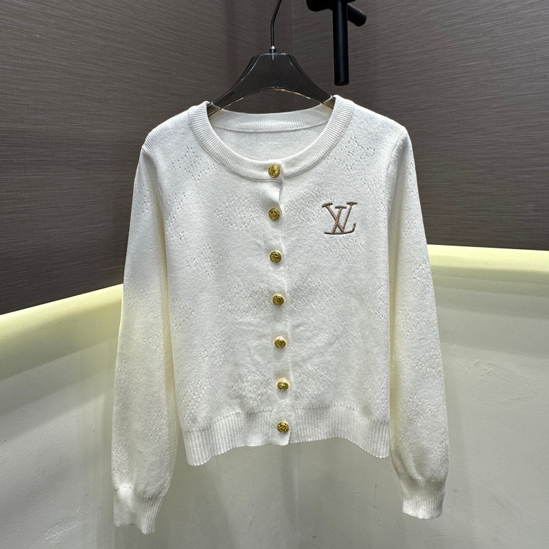 New Fashion Women L Embroidered Knit Cardigan DM1326091815