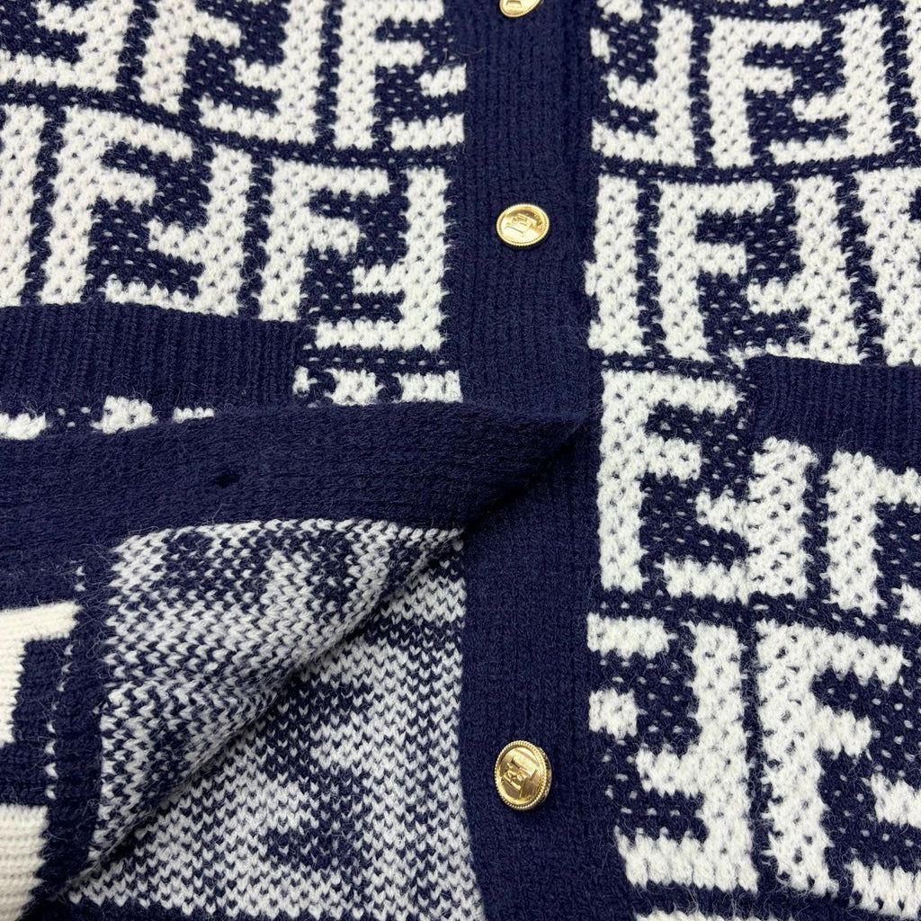 New Fashion Women FF Letter Jacquard Knit Cardigan DM1326091821